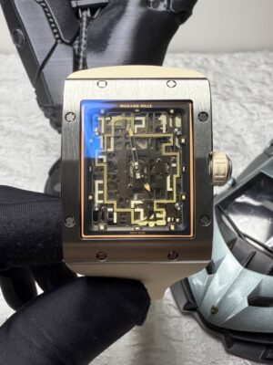 RM16-02 Titanium Skeleton Dial on Rubber strap CRMA9 Super Clone