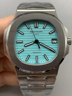 Patek Philippe Nautilus 5711  1:1 Best Edition Tiffany Blue Dial on SS Bracelet 324 Movement