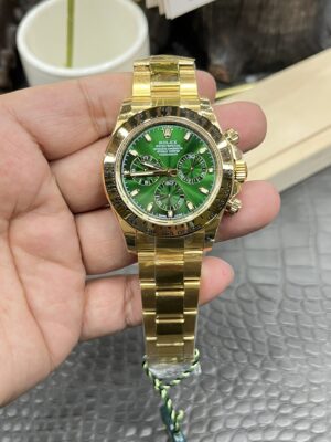 Daytona Cosmograph Daytona 40mm Yellow Gold Green 4130Movement