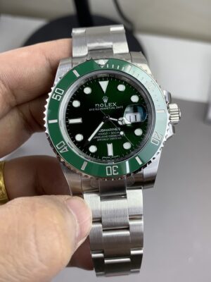 Submariner 116610 LV Green Ceramic 1:1 Best Edition 904L Steel on SS Bracelet DD3135
