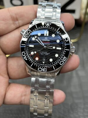 Omega Seamaster Diver 300M  1:1 Best Edition Black Ceramic Black Dial on SS Bracelet 8800 Super Clone