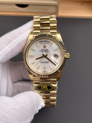 Day Date 40mm 1:1 Best Edition Shells Dial on President Bracelet A3255 208g (Weighted)