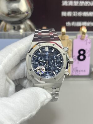 Audemars Piguet Royal Oak Chrono 26240 RG  1:1 Best Edition Blue Dial on RG Bracelet 4401 Super Clone