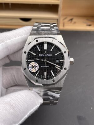 Audemars Piguet Royal Oak 15500 1:1 Best Edition Black Dial On Bracelet SA3120 Super Clone