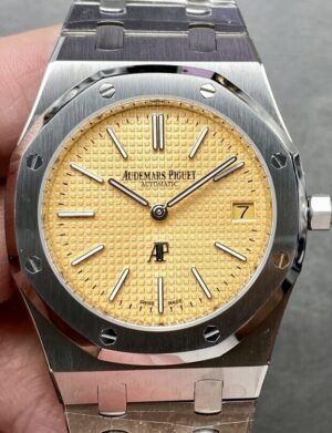 Audemars Piguet  Royal Oak 15202 1:1 Best Edition  yellow Dial on  Bracelet SA2121 Super Clone