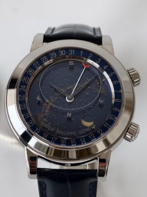 Patek Philippe Grand Complications 6102 SS  1:1 Best Edition Blue Dial on Blue Leather Strap SA240 Super Clone