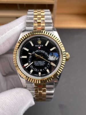 Sky-Dweller 326934 904L  1:1 Best Edition Black Dial on  Jubilee Bracelet A9002